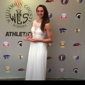 Sherri Hill white lace dress